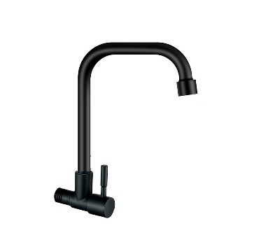 Grifo Unitario Pared Negro Mate - 51917