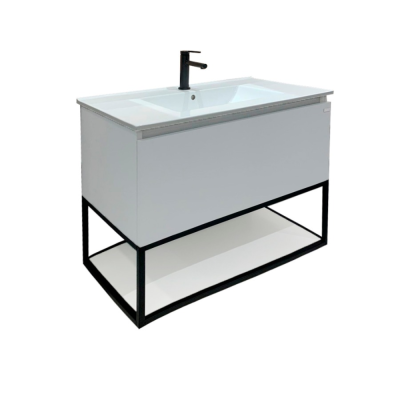 Mueble de Baño Blanco 80 cm con Mesada