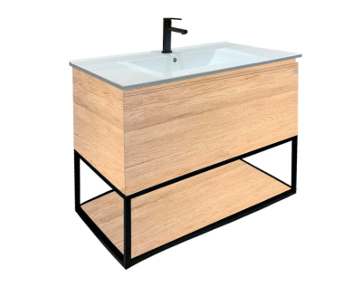 Mueble de Baño Roble 80 cm con Mesada