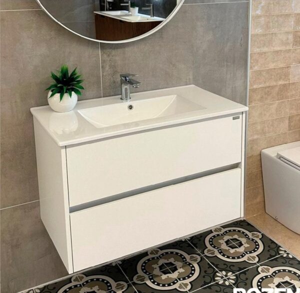 Mueble de Baño Gris 60 cm con Mesada