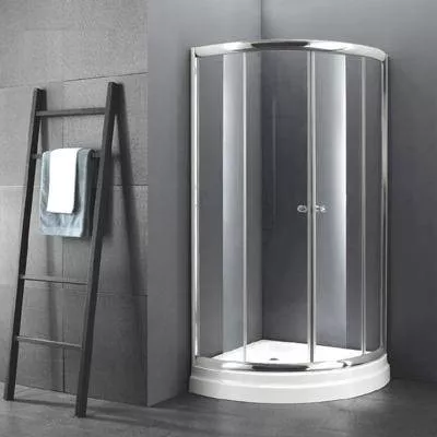 Cabina Curva 80 cm con Base