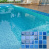 Mosaico para Piscina Combinación de Azules