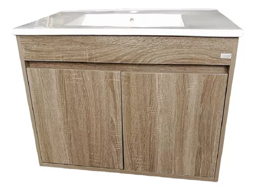 Mueble de Baño Suspendido 2 Puertas Maderado 60 cm
