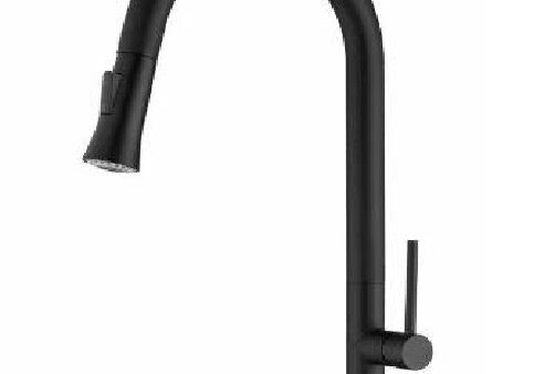 Monocomando Cocina Elegance Negro Mate