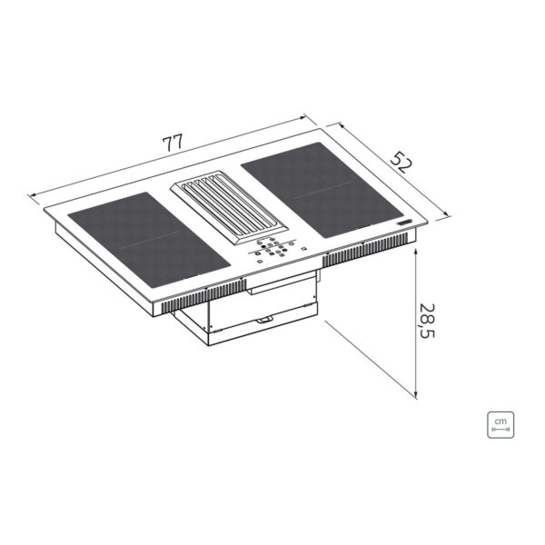 Anafe Inducción + Campana Bajo Mesada Tramontina