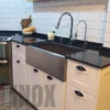 Pileta Simple Inox Tipo Country 70 cm c/válvula