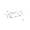 Campana p/Mueble Aéreo Incasso 75 motor Tipo Split - Tramontina