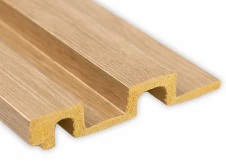 Ranurado Simil Madera Marrón Oscuro