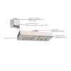 Campana p/Mueble Aéreo Incasso 75 motor Tipo Split - Tramontina