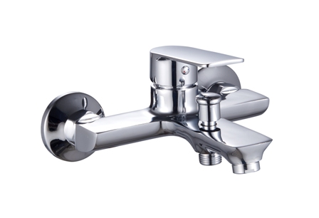 Monocomando Baño Ducha Exterior Cromo Flat