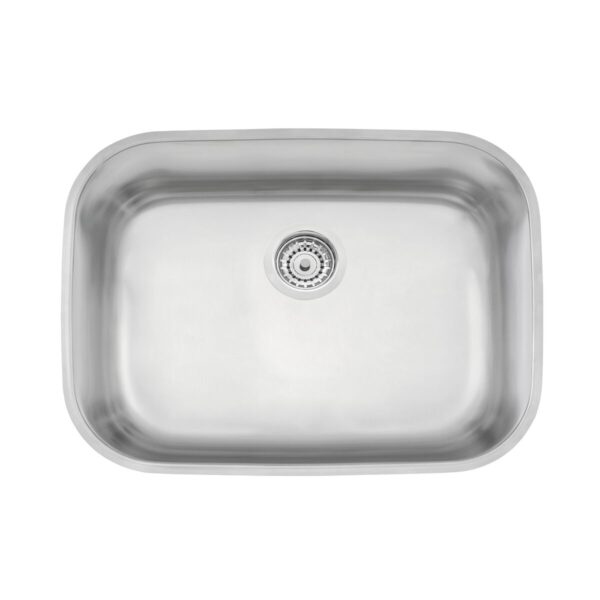 94027/102 – Pileta Simple Rectangular Satinada Tramontina con Válvula