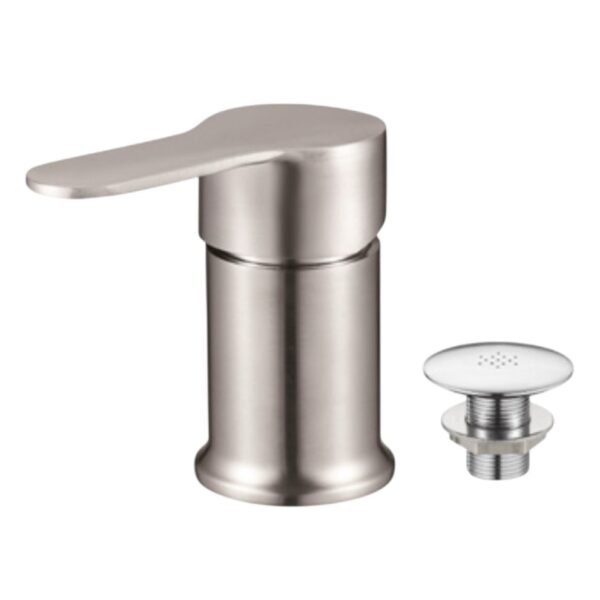Monocomando Bidé Sin Transferencia Wabi Inox
