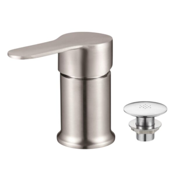 Monocomando Bidé Sin Transferencia Wabi Inox