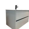 Mueble de Baño Suspendido 2 Cajones Gris  60 cm