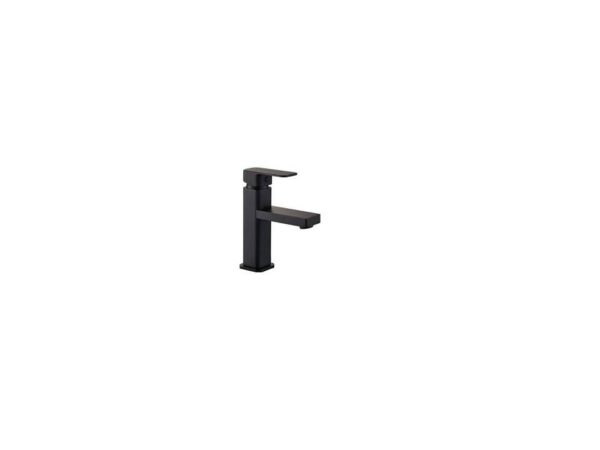 Monocomando Lavatorio Bajo Cuadrado Cuadrado Negro Mate Wico - 54101N