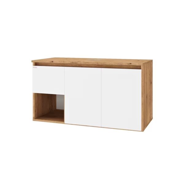 Mueble de Baño Suspendido 90 cm sin bacha - 1 Cajón + 2 Puertas