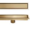 Rejilla lineal ciega Acero Inox. Dorada 60 cm