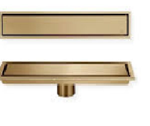 53644 Rejilla lineal ciega Acero Inox. Dorada 60 cm