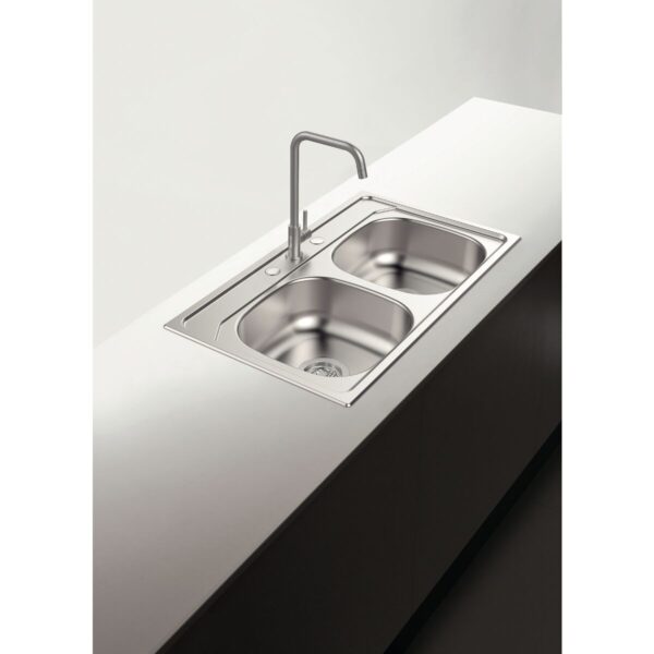 Pileta Doble Tramontina modelo California 84 x 48 cm