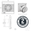 Extractor de Baño Tramotina BA100 - Pared ó Techo