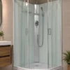 Cabina de ducha 80x80x195 cm Perfiles Blancos