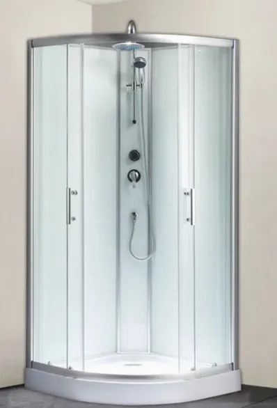 Cabina de ducha 80x80x195 cm Perfiles Blancos