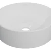 Bacha de Apoyo Redonda Blanca 34 cm