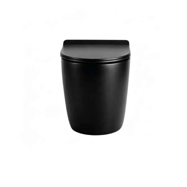 Nantes - Inodoro corto + Tapa Negro Mate